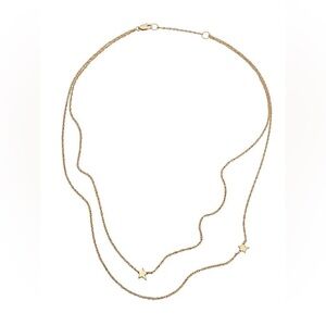 Jennifer Zeuner Star Double Necklace and Baublebar Hera bracelet bundle
